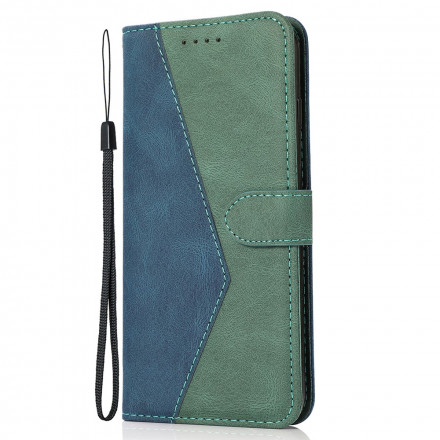 Housse Oppo A54 5G / A74 5G Simili Cuir Bicolore Triangle Housse Oppo A54 5G / A74 5G Simili Cuir Bicolore Triangle