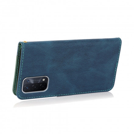 Housse Oppo A54 5G / A74 5G Simili Cuir Bicolore Triangle Housse Oppo A54 5G / A74 5G Simili Cuir Bicolore Triangle