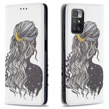 Flip Cover Xiaomi Redmi 10 Jolie Chevelure Flip Cover Xiaomi Redmi 10 Jolie Chevelure
