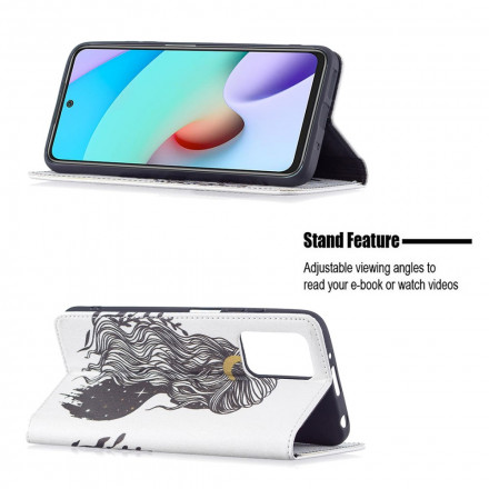 Flip Cover Xiaomi Redmi 10 Jolie Chevelure Flip Cover Xiaomi Redmi 10 Jolie Chevelure