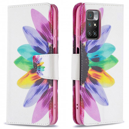 Housse Xiaomi Redmi 10 Fleur Aquarelle