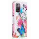 Housse Xiaomi Redmi 10 Papillons et Fleurs Peints