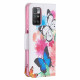 Housse Xiaomi Redmi 10 Papillons et Fleurs Peints Housse Xiaomi Redmi 10 Papillons et Fleurs Peints