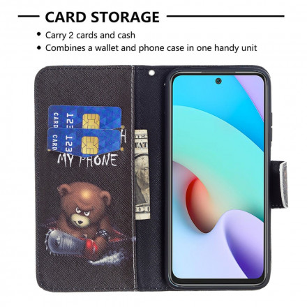 Housse Xiaomi Redmi 10 Ours Dangereux Housse Xiaomi Redmi 10 Ours Dangereux