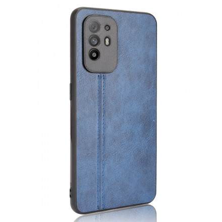 Coque Oppo A94 5G Effet Cuir Couture Coque Oppo A94 5G Effet Cuir Couture