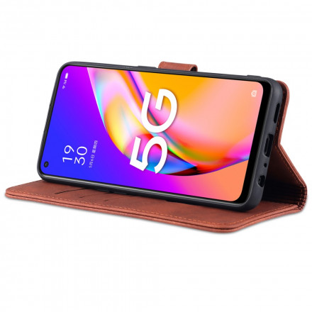 Housse Oppo A94 5G AZNS Effet Cuir Housse Oppo A94 5G AZNS Effet Cuir