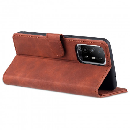 Housse Oppo A94 5G AZNS Effet Cuir Housse Oppo A94 5G AZNS Effet Cuir