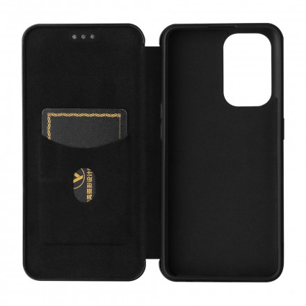Flip Cover Oppo A94 5G Silicone Carbone Coloré Flip Cover Oppo A94 5G Silicone Carbone Coloré