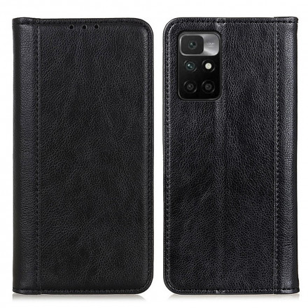 Flip Cover Xiaomi Redmi 10 Cuir Litchi Fendu Élégance Flip Cover Xiaomi Redmi 10 Cuir Litchi Fendu Élégance