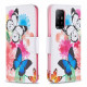 Housse Oppo A94 5G Papillons et Fleurs Peints Housse Oppo A94 5G Papillons et Fleurs Peints