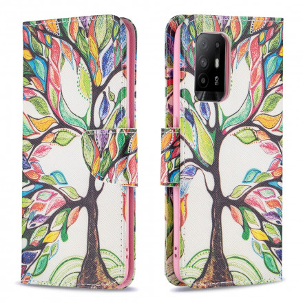 Housse Oppo A94 5G Arbre Coloré