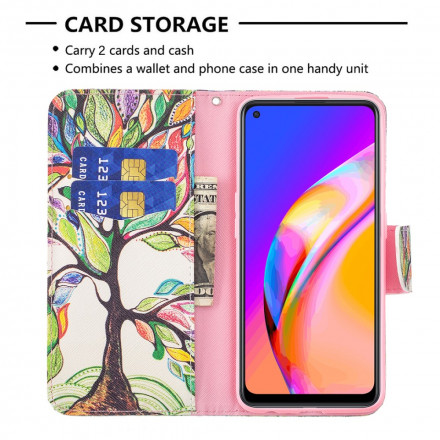Housse Oppo A94 5G Arbre Coloré Housse Oppo A94 5G Arbre Coloré