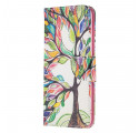 Housse Oppo A94 5G Arbre Coloré