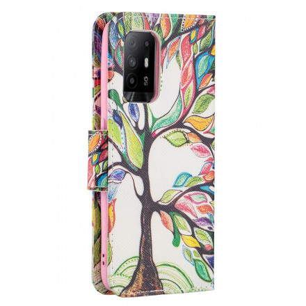 Housse Oppo A94 5G Arbre Coloré Housse Oppo A94 5G Arbre Coloré