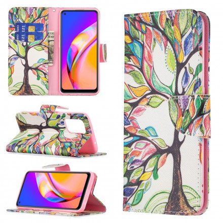 Housse Oppo A94 5G Arbre Coloré Housse Oppo A94 5G Arbre Coloré