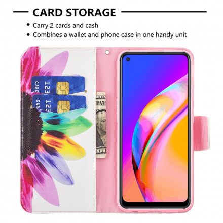 Housse Oppo A94 5G Fleur Aquarelle Housse Oppo A94 5G Fleur Aquarelle