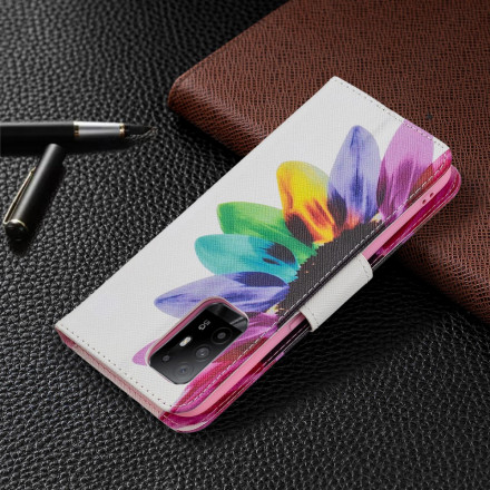 Housse Oppo A94 5G Fleur Aquarelle Housse Oppo A94 5G Fleur Aquarelle