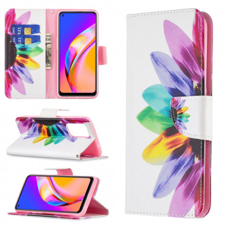 Housse Oppo A94 5G Fleur Aquarelle Housse Oppo A94 5G Fleur Aquarelle