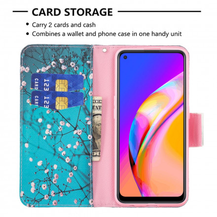 Flip Cover Oppo A94 5G Branches Fleuries