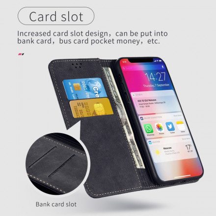 Flip Cover Xiaomi Redmi 10 Tissu Jeans Flip Cover Xiaomi Redmi 10 Tissu Jeans
