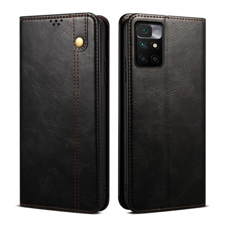 Flip Cover Xiaomi Redmi 10 Simili Cuir Ciré Flip Cover Xiaomi Redmi 10 Simili Cuir Ciré