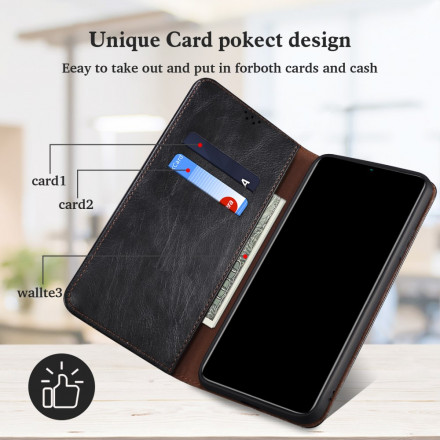 Flip Cover Xiaomi Redmi 10 Simili Cuir Ciré Flip Cover Xiaomi Redmi 10 Simili Cuir Ciré