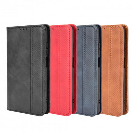 Flip Cover Xiaomi Redmi 10 Effet Cuir Vintage Stylisé Flip Cover Xiaomi Redmi 10 Effet Cuir Vintage Stylisé