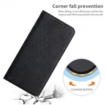Flip Cover Oppo A94 5G Skin-Touch style Cubique Flip Cover Oppo A94 5G Skin-Touch style Cubique