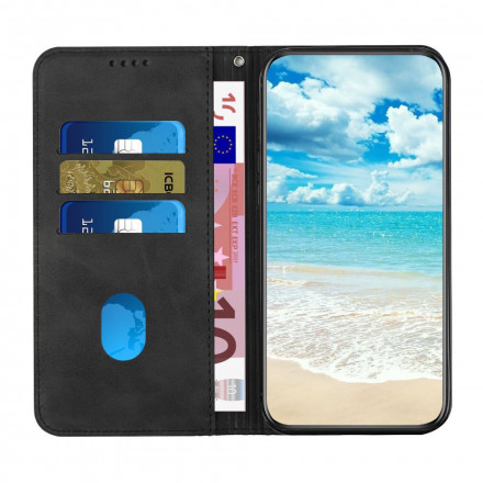 Flip Cover Oppo A94 5G Skin-Touch style Cubique