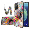 Coque Xiaomi Redmi 10 Support Magnétique Patchwork