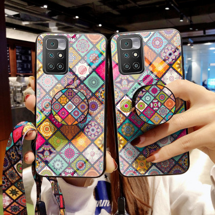 Coque Xiaomi Redmi 10 Support Magnétique Patchwork Coque Xiaomi Redmi 10 Support Magnétique Patchwork