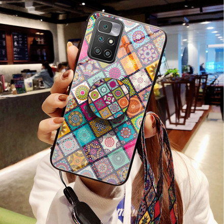 Coque Xiaomi Redmi 10 Support Magnétique Patchwork Coque Xiaomi Redmi 10 Support Magnétique Patchwork