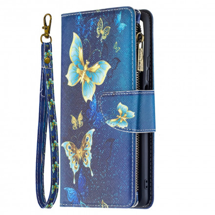 Housse Xiaomi 11T / 11T Pro Poche Zippée Papillons Housse Xiaomi 11T / 11T Pro Poche Zippée Papillons