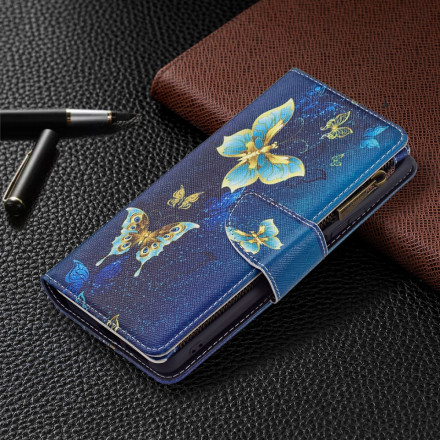 Housse Xiaomi 11T / 11T Pro Poche Zippée Papillons Housse Xiaomi 11T / 11T Pro Poche Zippée Papillons