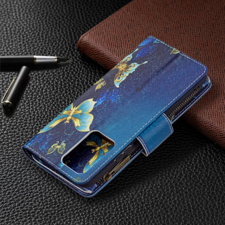 Housse Xiaomi 11T / 11T Pro Poche Zippée Papillons Housse Xiaomi 11T / 11T Pro Poche Zippée Papillons