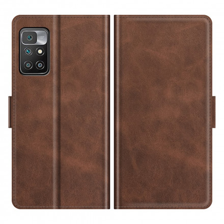 Housse Xiaomi Redmi 10 Rabat Double Classique Housse Xiaomi Redmi 10 Rabat Double Classique