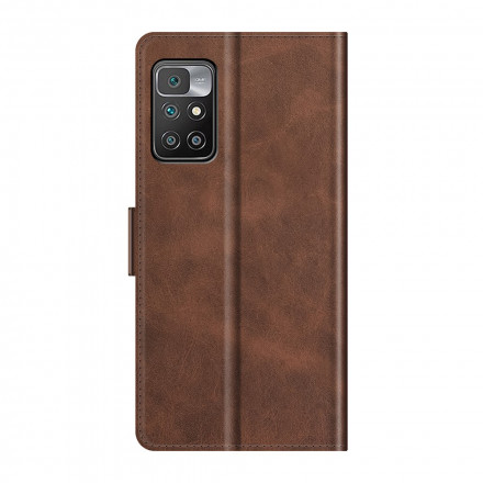 Housse Xiaomi Redmi 10 Rabat Double Classique Housse Xiaomi Redmi 10 Rabat Double Classique