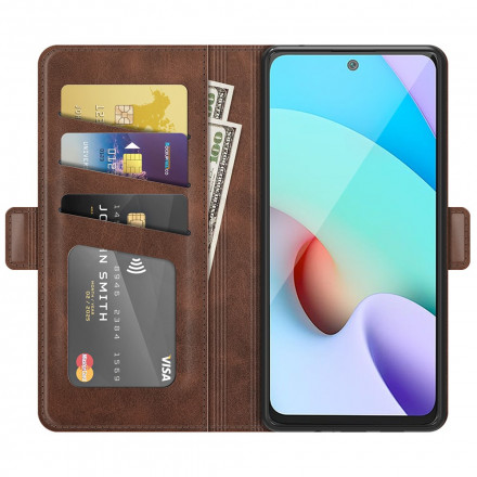 Housse Xiaomi Redmi 10 Rabat Double Classique Housse Xiaomi Redmi 10 Rabat Double Classique