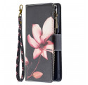 Housse Xiaomi 11T / 11T Pro Poche Zippée Fleur