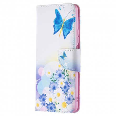 Housse Xiaomi 11T / 11T Pro Papillons et Fleurs Peints