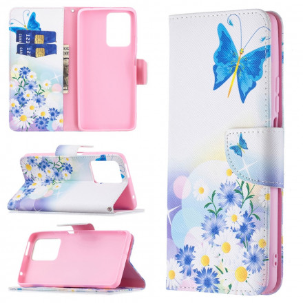 Housse Xiaomi 11T / 11T Pro Papillons et Fleurs Peints