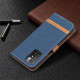 Housse Xiaomi Redmi 10 Tissu et Effet Cuir à Lanière Housse Xiaomi Redmi 10 Tissu et Effet Cuir à Lanière