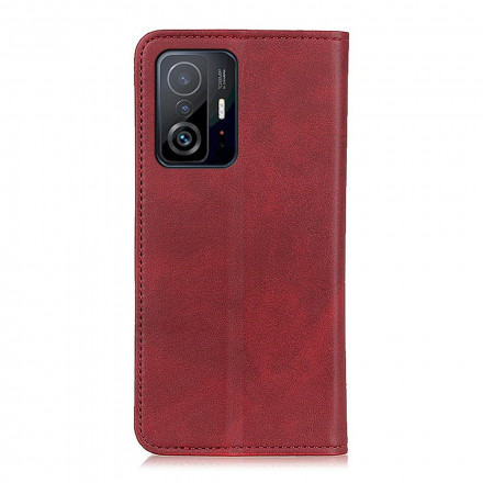 Flip Cover Xiaomi 11T / 11T Pro Cuir Fendu Mat Flip Cover Xiaomi 11T / 11T Pro Cuir Fendu Mat