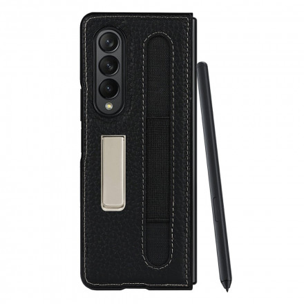 Coque Samsung Galaxy Z Fold 3 5G Cuir Litchi Support Coque Samsung Galaxy Z Fold 3 5G Cuir Litchi Support