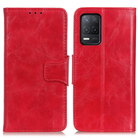 Housse Realme 8 5G Cuir Fendu Fermoir Réversible Housse Realme 8 5G Cuir Fendu Fermoir Réversible