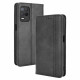 Flip Cover Realme 8 5G Effet Cuir Vintage Stylisé Flip Cover Realme 8 5G Effet Cuir Vintage Stylisé