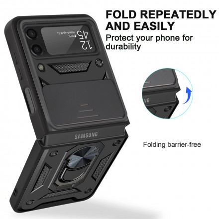 Coque Samsung Galaxy Z Flip 3 5G Hybride avec Anneau-Support Coque Samsung Galaxy Z Flip 3 5G Hybride avec Anneau-Support