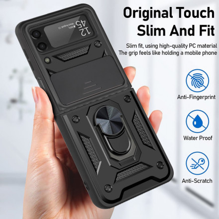 Coque Samsung Galaxy Z Flip 3 5G Hybride avec Anneau-Support Coque Samsung Galaxy Z Flip 3 5G Hybride avec Anneau-Support
