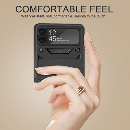 Coque Samsung Galaxy Z Flip 3 5G Hybride avec Anneau-Support Coque Samsung Galaxy Z Flip 3 5G Hybride avec Anneau-Support
