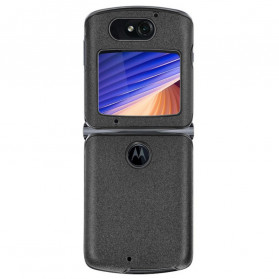 Coque Motorola Razr 5G Simili Cuir Sablé